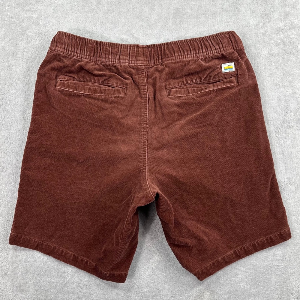 Vuori Optimist Corduroy Shorts Mens Small Mahogany Brown V385 Preppy Casual Cord - Picture 3 of 8